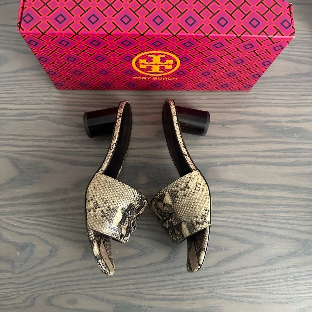 TORY BURCH INES MULE IN DESERT DUSK ROCCIA